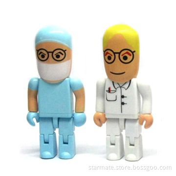 Customized Robot USB Flash Drives with Grade Full Capacity, No Fake, OEM Orders Welcomed